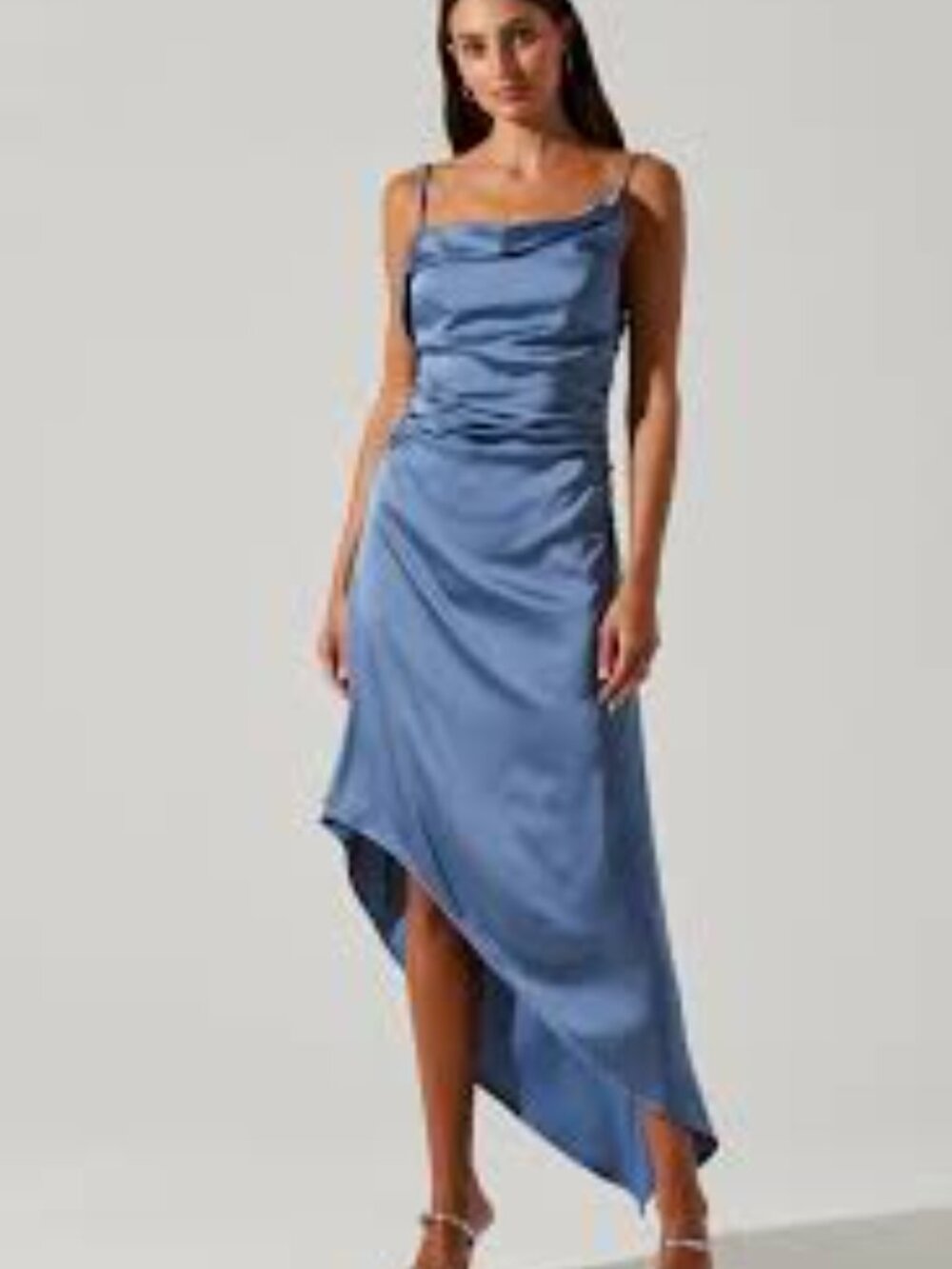 ASTR The Label Mirie Cowl Neck Midi Dress